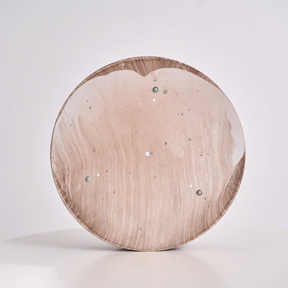 Vaako Deckenleuchte in Walnussfarbe – Moderne LED Lampe mit Holzoptik-Finish