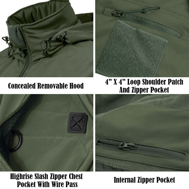 Tactische Softshell Jas voor Heren – Waterdicht & Winddicht Outdoorjack
