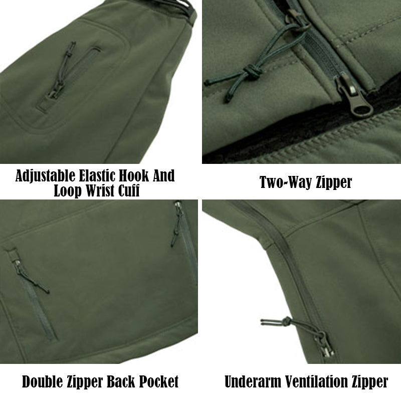 Tactische Softshell Jas voor Heren – Waterdicht & Winddicht Outdoorjack