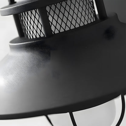 Industrial Outdoor Black Metal Wall Light