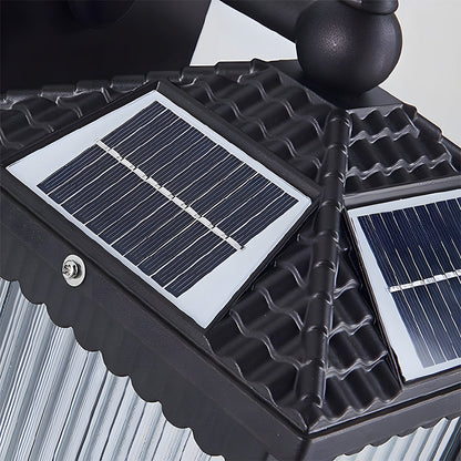 Solar Outdoor Glass Long Wall Light