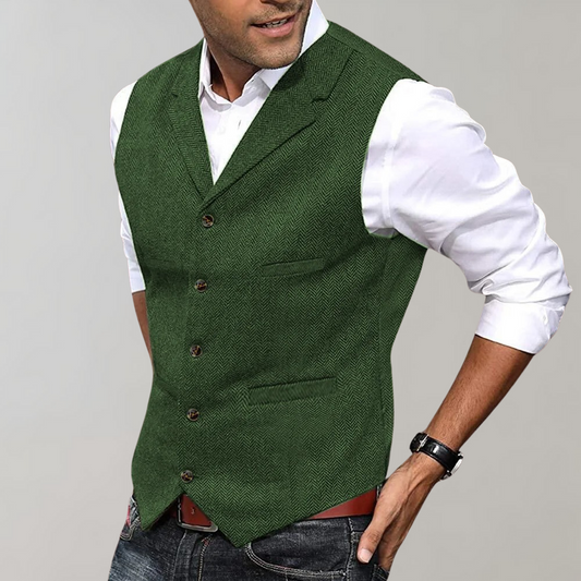 Elegante Heren Gilet - Stijlvolle & Duurzame Herenvest