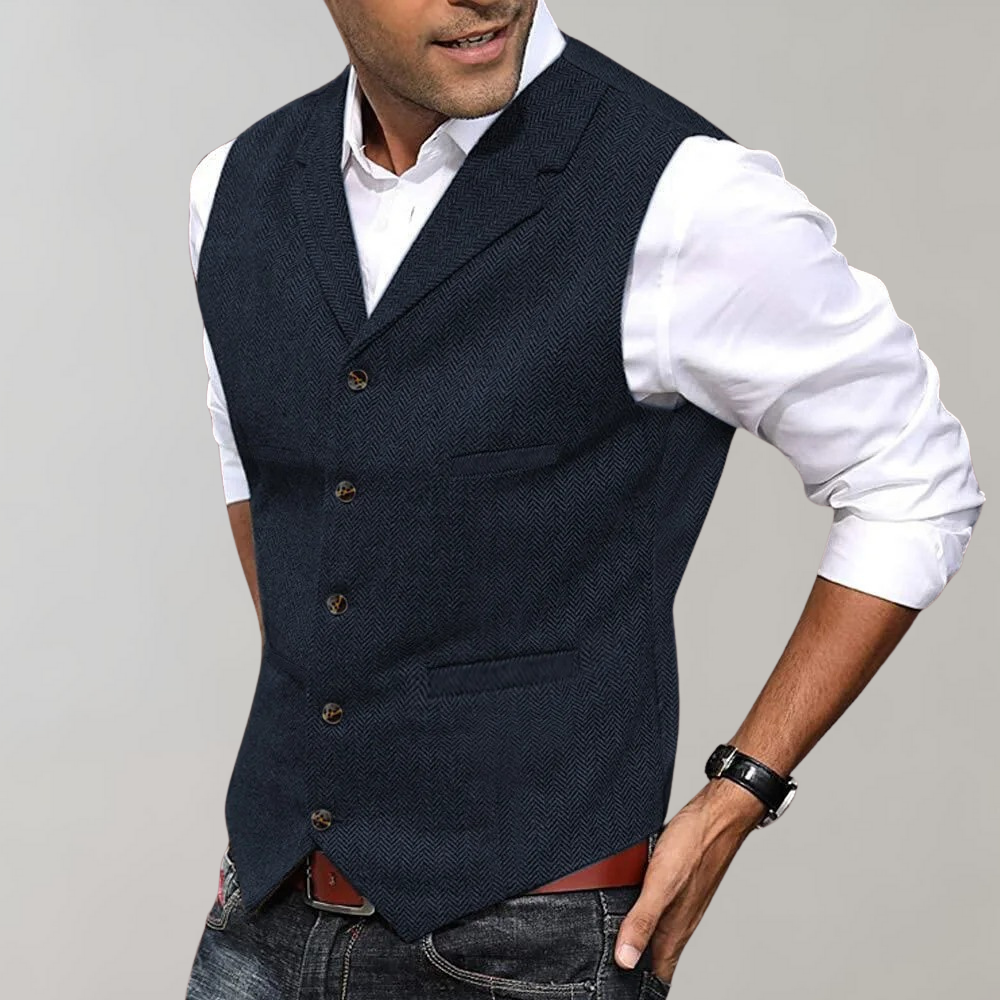Elegante Heren Gilet - Stijlvolle & Duurzame Herenvest