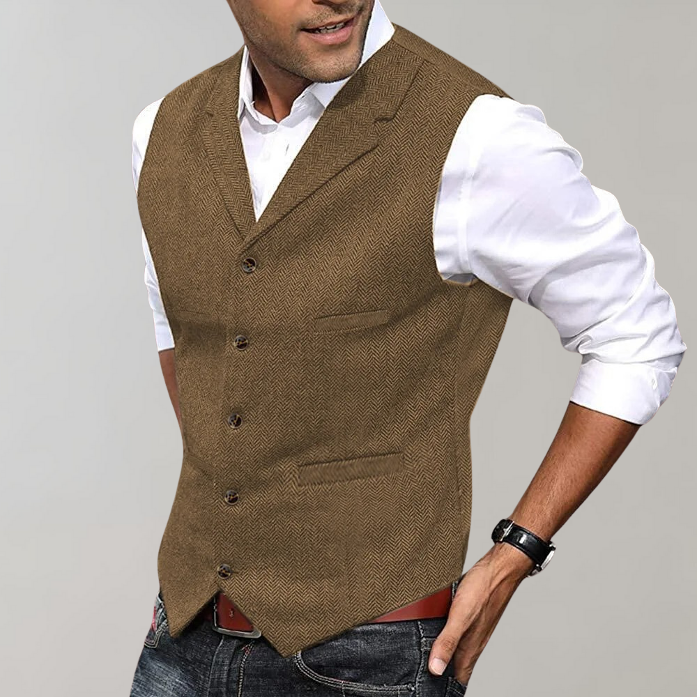 Elegante Heren Gilet - Stijlvolle & Duurzame Herenvest