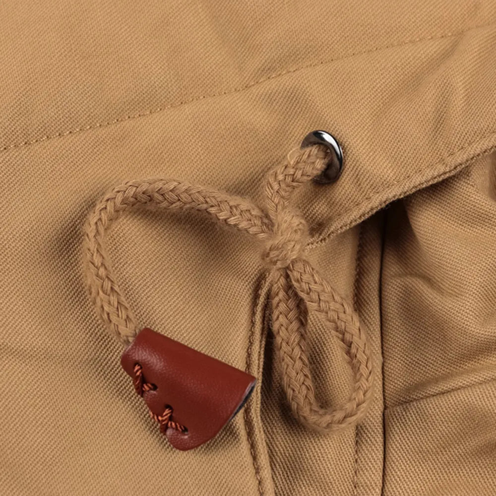 Herenjas met Capuchon – Dikke Katoenmix – Warm Gevoerd – Winterjas