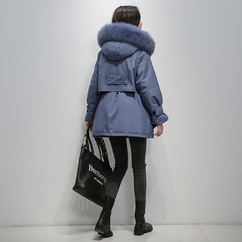 Warme Winterparka met Bontkraag – Dames Pufferjas voor de Winter