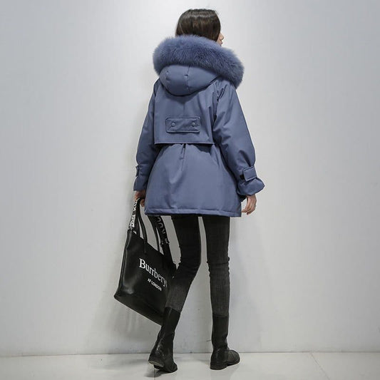 Warme Winterparka met Bontkraag – Dames Pufferjas voor de Winter