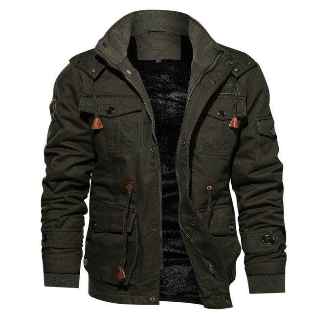 Herenjas met Capuchon – Dikke Katoenmix – Warm Gevoerd – Winterjas