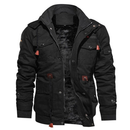 Herenjas met Capuchon – Dikke Katoenmix – Warm Gevoerd – Winterjas