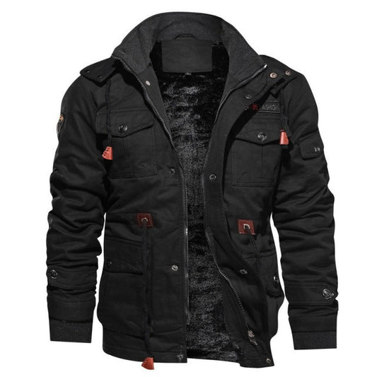Herenjas met Capuchon – Dikke Katoenmix – Warm Gevoerd – Winterjas