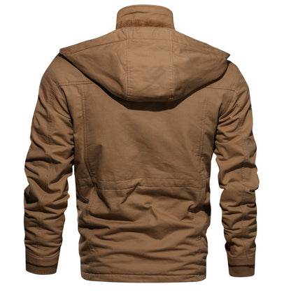 Herenjas met Capuchon – Dikke Katoenmix – Warm Gevoerd – Winterjas