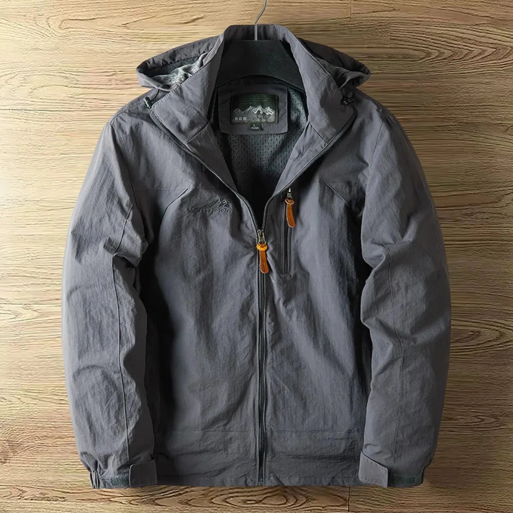 Wasserdichte & Atmungsaktive Herren Outdoorjacke – Winddicht & Funktionell