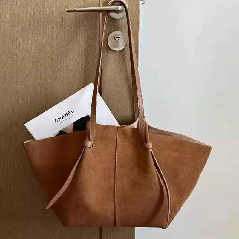 Vegan Suède Tote Bag – Stijlvol, Ruim & Duurzaam