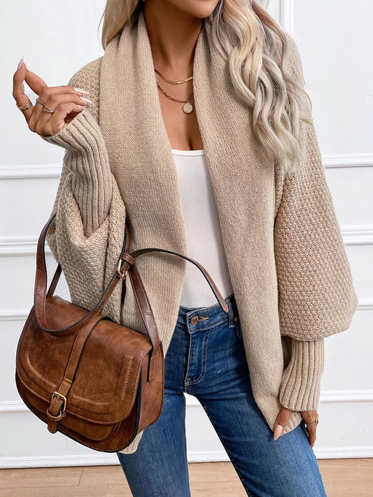 Elegante Kasjmier Gebreide Damesvest met Lange Mouwen | Perfect voor de Winter