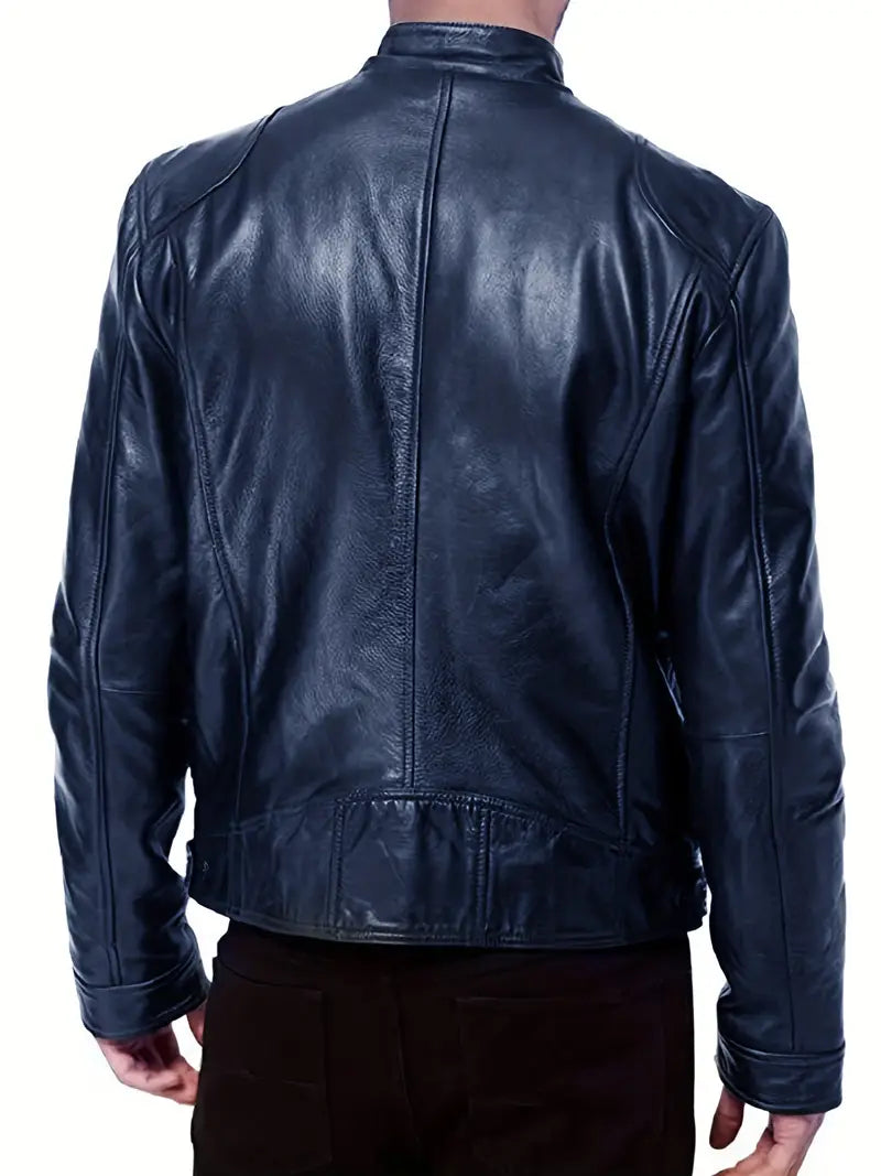 Heren Leren Jas - Tijdloze Stijl met Moderne Touch