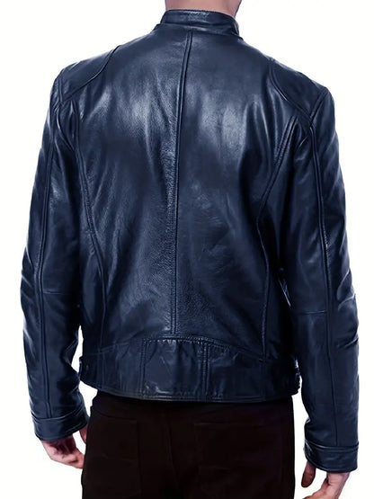 Heren Leren Jas - Tijdloze Stijl met Moderne Touch