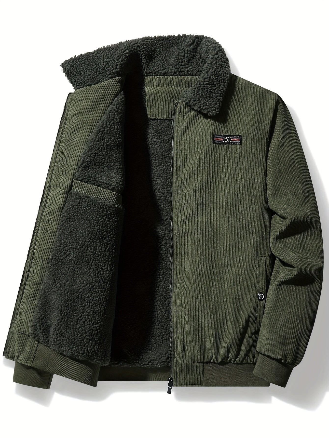 Dicke Winterjacke mit Reverskragen für Herren – Warm & Stilvoll für Kalte Tage