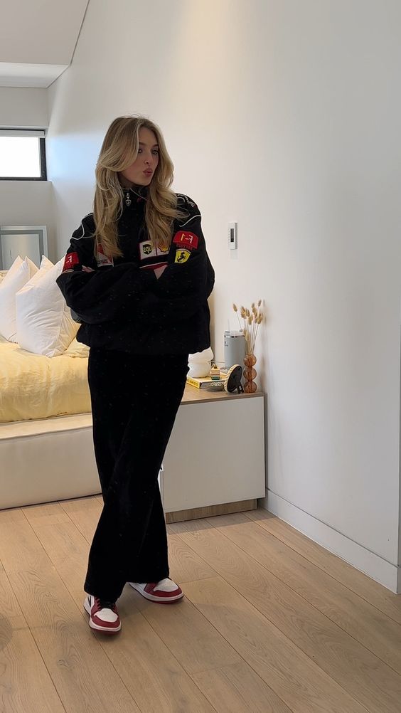 Retro Racejack voor Heren met Ferrari-Stijl Look