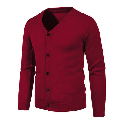 Herren Chunky Freizeitweste mit V-Ausschnitt | Warme Westen für Herbst und Winter