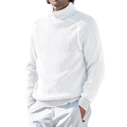 Heren coltrui met ribstructuur – Tijdloze winterstijl – Warm en stijlvol