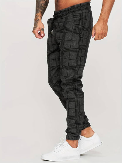 Comfortabele Heren Joggingbroek met Ruitpatroon – Voor Elke Dag
