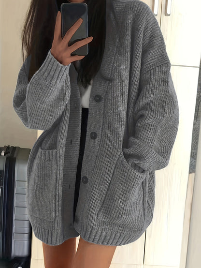Dames Casual Katoenen Gebreid Vest – Perfect voor Elke Dag