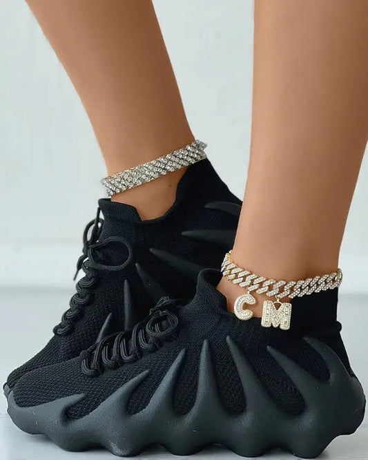 Dames Platform Sneakers met Comfortzool