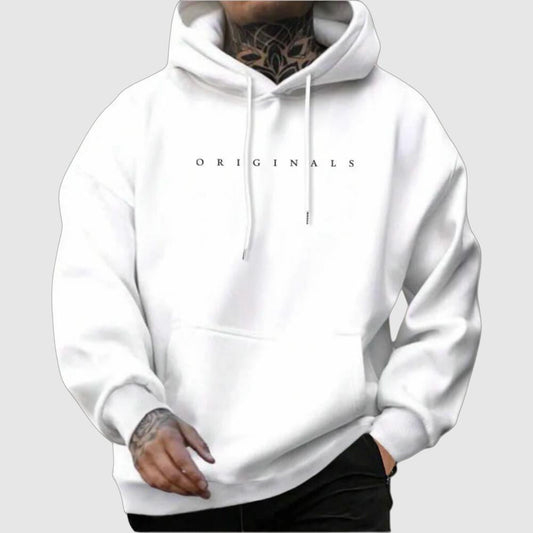 Heren Streetwear Hoodie – Casual Loose Fit Sweatshirt met Minimalistisch Design