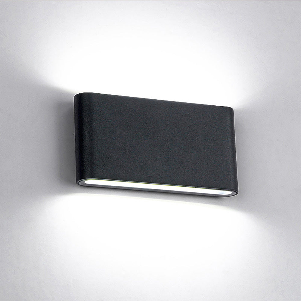 Moderne wasserdichte Außenlampe – Aluminium-Wandlampe mit Auf- und Abwärtslicht, IP65