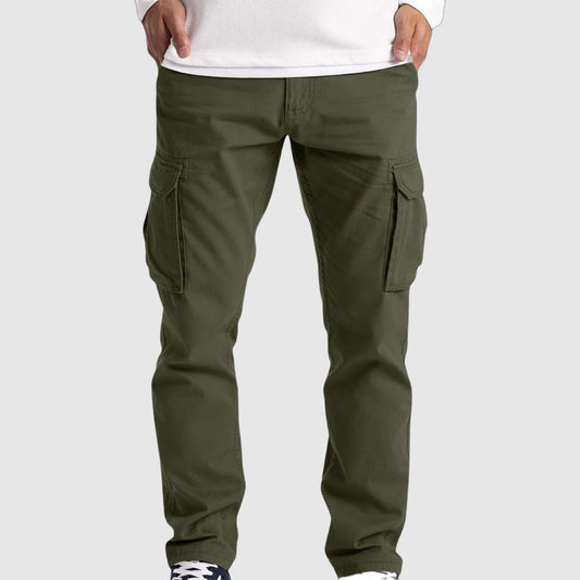 Herren Cargo Hose - Nachhaltige Baumwolle - Reguläre Passform - Multi-Taschen Design