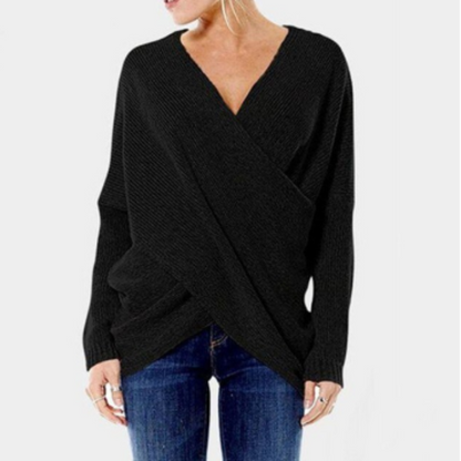 Elegante Damestrui van Kasjmier met Criss-Cross Detail – Herfst/Winter