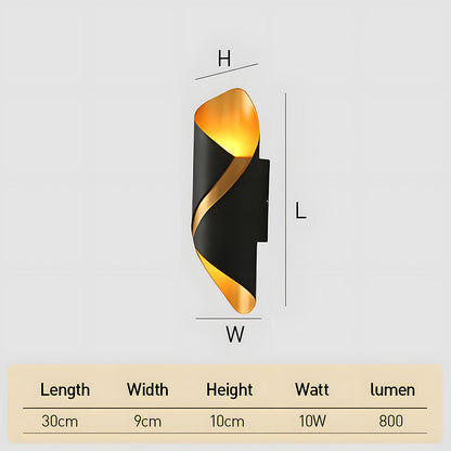 Modern Spiral Creative LED Outdoor Wall Light