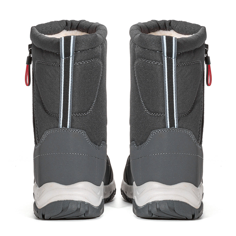 Dames Winter Laarzen met Zijrits - Waterdichte, Antislip, Duurzame Sneeuwlaarzen met Warme Voering