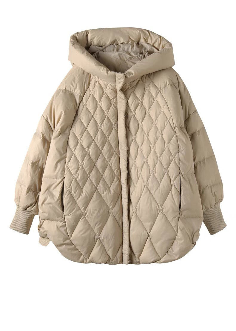 Halflange Winterjas met Capuchon voor Dames – Warme Donsvulling