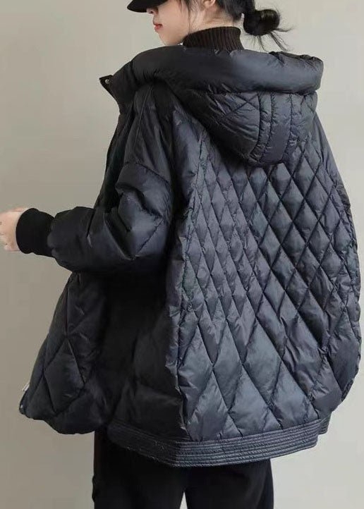 Halflange Winterjas met Capuchon voor Dames – Warme Donsvulling