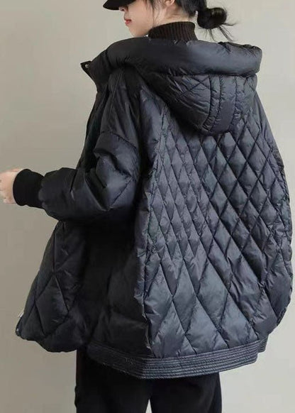 Halflange Winterjas met Capuchon voor Dames – Warme Donsvulling