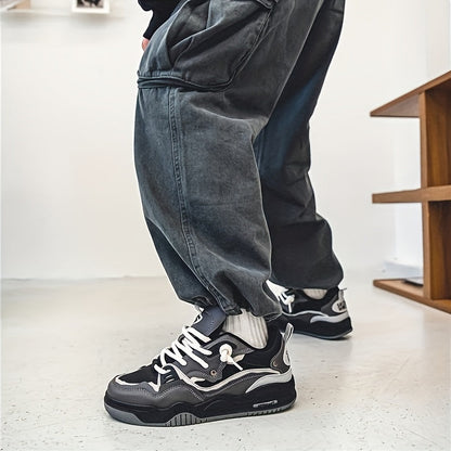 Stilvolle Herren Skateschuhe mit Schnürsenkeln und Grippsohle