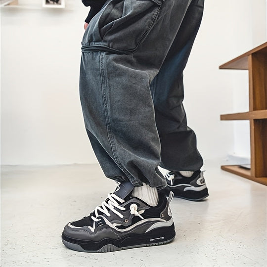 Stilvolle Herren Skateschuhe mit Schnürsenkeln und Grippsohle