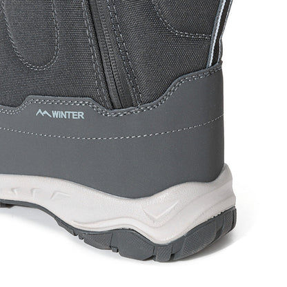 Dames Winter Laarzen met Zijrits - Waterdichte, Antislip, Duurzame Sneeuwlaarzen met Warme Voering