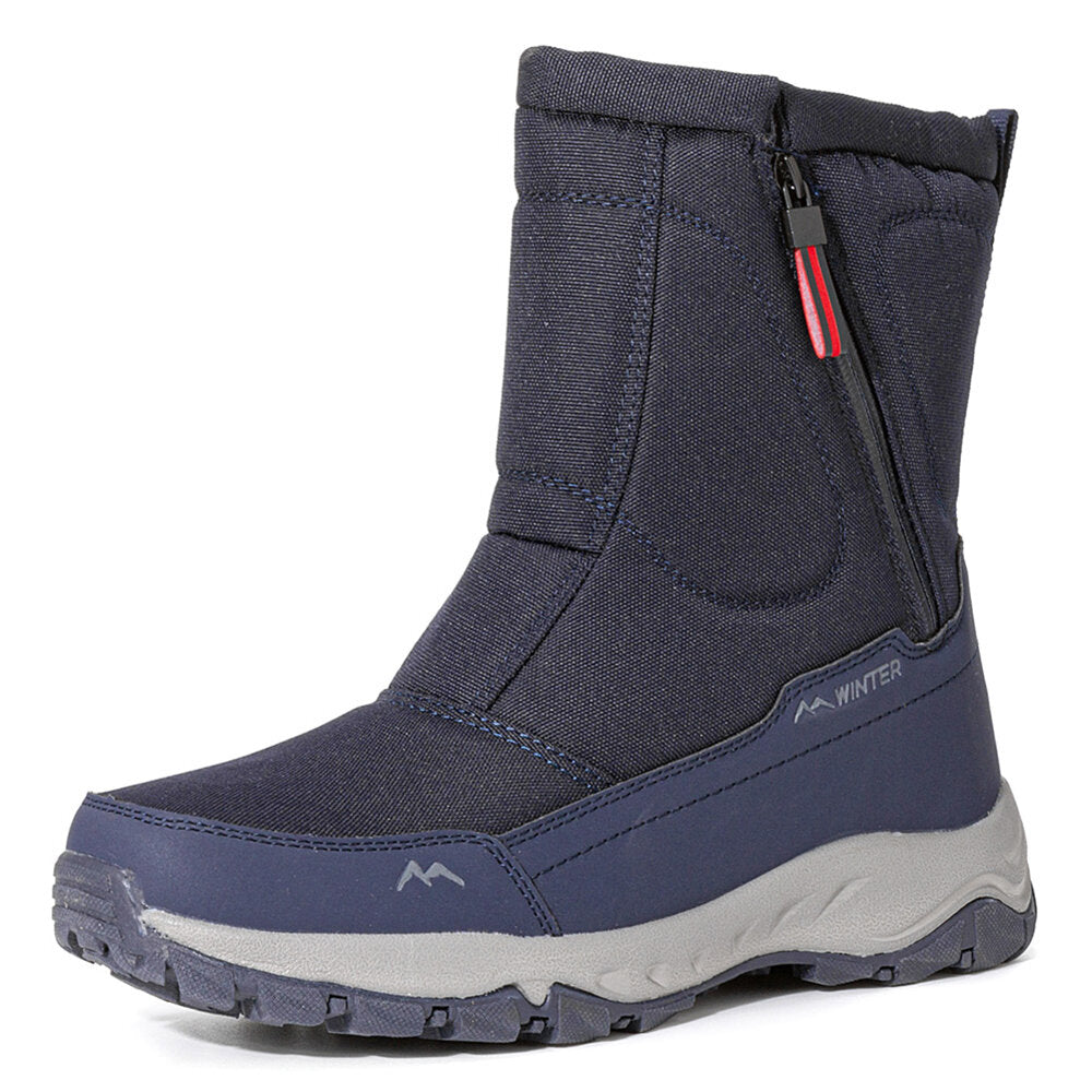 Dames Winter Laarzen met Zijrits - Waterdichte, Antislip, Duurzame Sneeuwlaarzen met Warme Voering