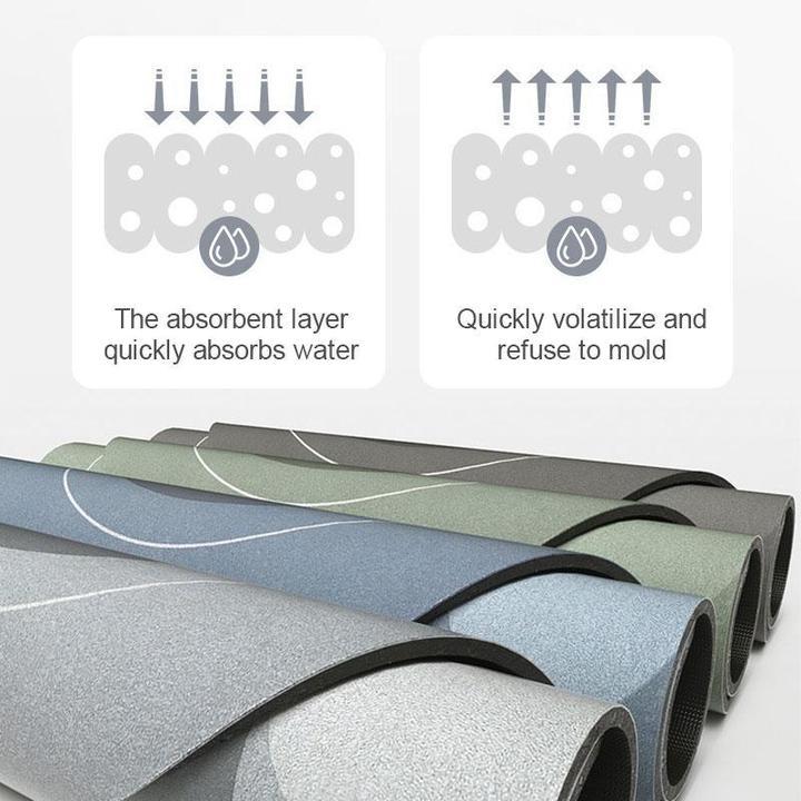 Super Absorberende Douchemat | Sneldrogend & Waterdicht | Antislip Mat voor Badkamer