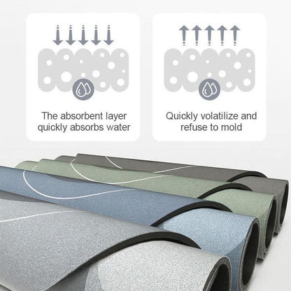 Super Absorberende Douchemat | Sneldrogend & Waterdicht | Antislip Mat voor Badkamer