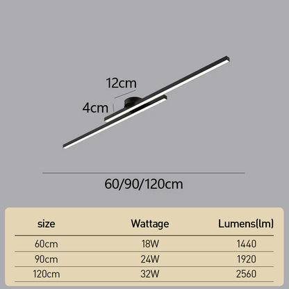 Moderne Aluminium LED Plafondlamp – Minimalistisch Semi-Flush Design voor Woonkamer of Hal