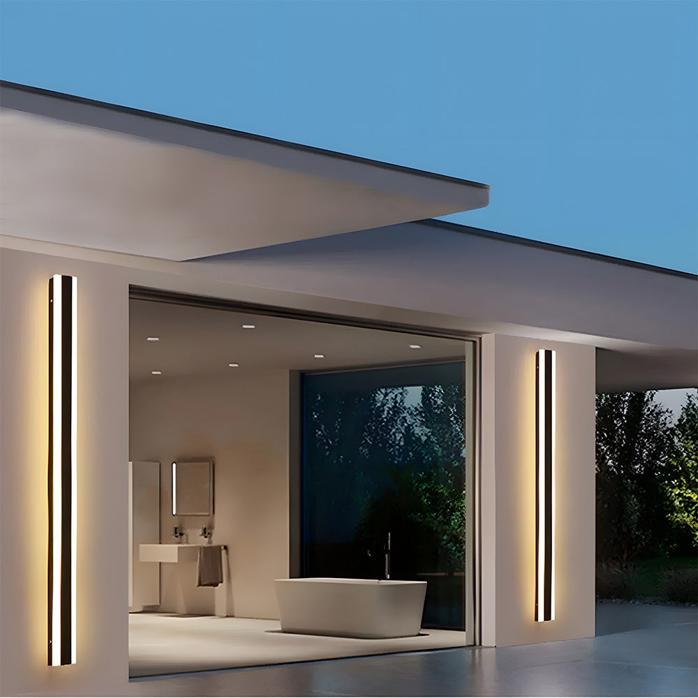 Minimalistische Buitenwandlamp – Zwarte LED Wandverlichting IP65 Waterdicht voor Moderne Gevels & Tuinen