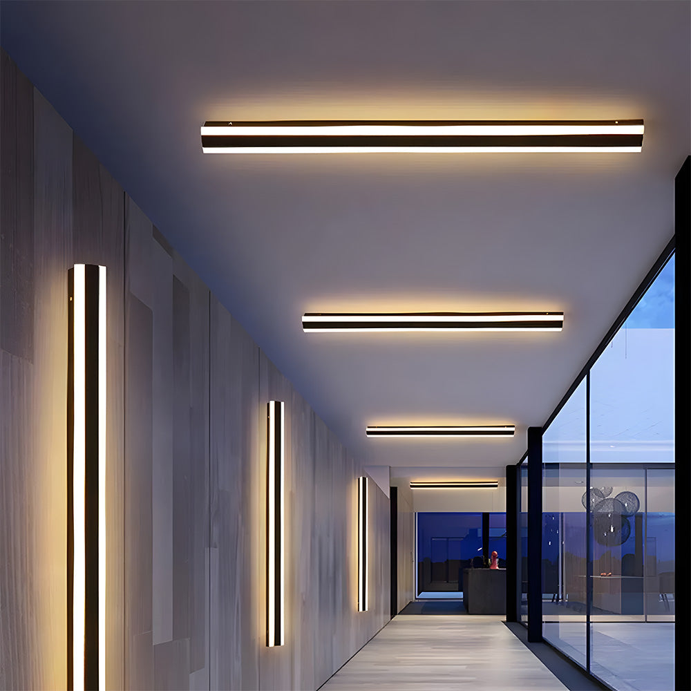 Minimalistische Buitenwandlamp – Zwarte LED Wandverlichting IP65 Waterdicht voor Moderne Gevels & Tuinen