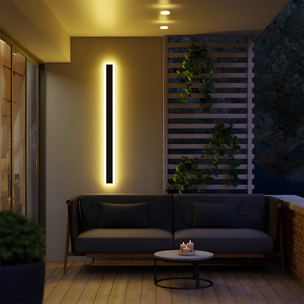 Minimalistische Buitenwandlamp – Zwarte LED Wandverlichting IP65 Waterdicht voor Moderne Gevels & Tuinen