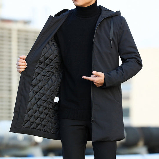 Heren Gewatteerde Winterjas met Capuchon - Warm en Casual