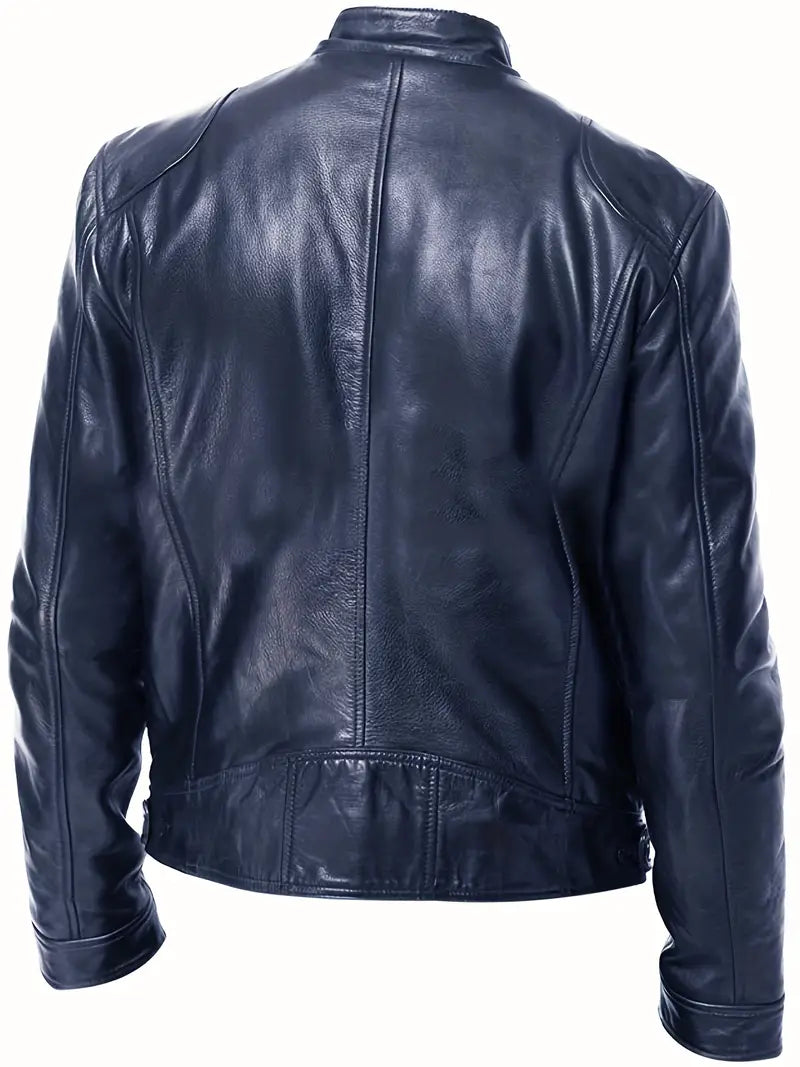 Heren Leren Jas - Tijdloze Stijl met Moderne Touch