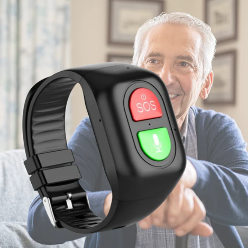 4G GPS Smartwatch voor Senioren – SOS Alarm, Gezondheidsmonitoring & Locatietracking