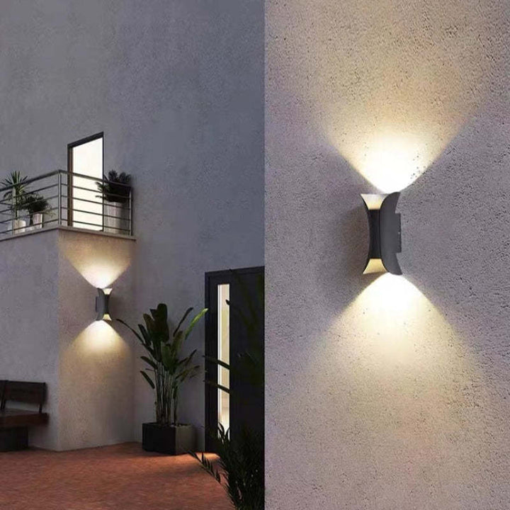 Waterdichte Buiten LED Wandlamp – IP65 Aluminium & Glas – Moderne Gevelverlichting voor Tuin & Gang